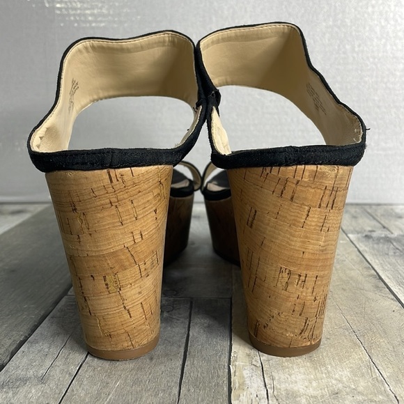 MARC Fisher‎ women’s black suede platform wedges. Size 10M. Good condition. - Picture 4 of 8
